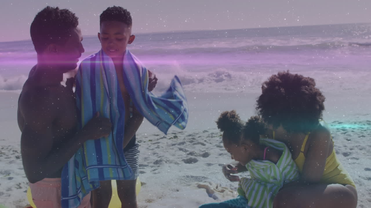 남성과 여성의 그룹에 대한 데이터 처리의 애니메이션