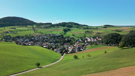 vista aérea de un pueblo de suiza-1
