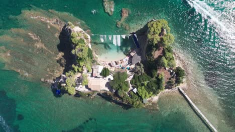 cameo island, birdseye aerial view