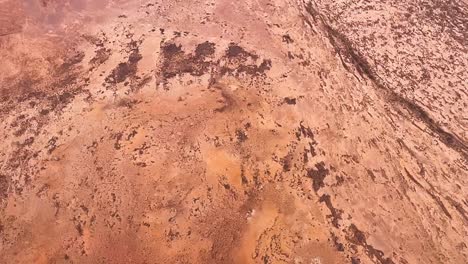 Vuelo-Panorámico-Por-El-Interior-Alrededor-Del-Parque-Nacional-Kati-Thanda-lake-Eyre