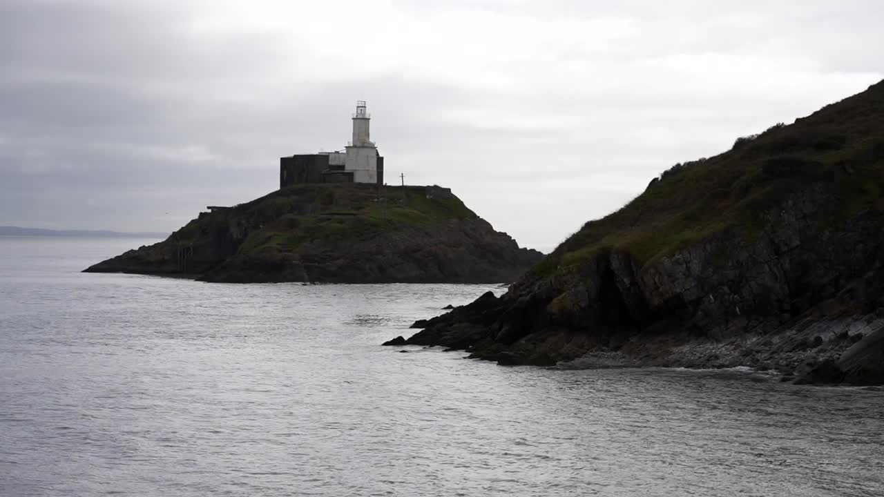 Lighthouse on a rocky coast