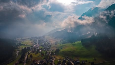 sappada italy north-eastern corner of the dolomites alps. aerial fpv drone flights.