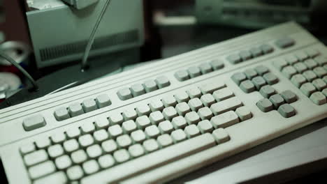 old vintage personal computer workspace