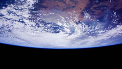 la tierra vista desde el espacio. imágenes de dominio público de la nasa