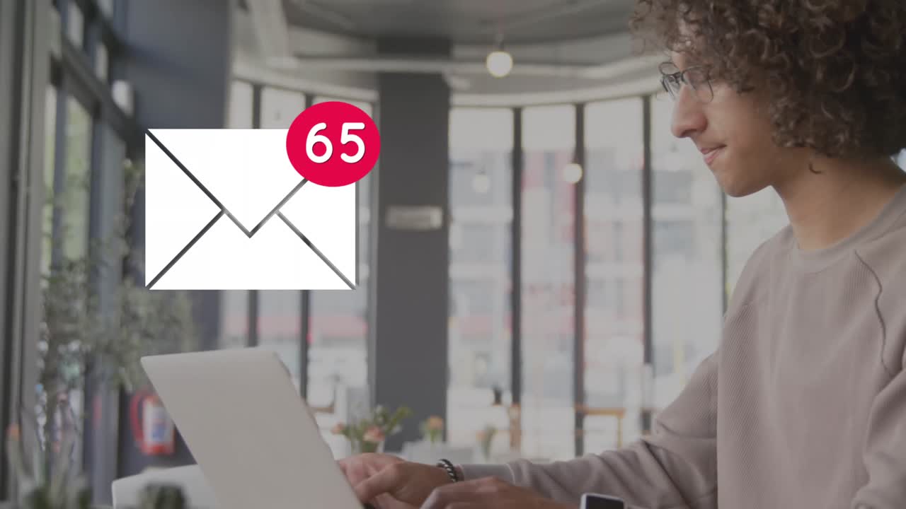 Hispanic man checking his cellphone 4k