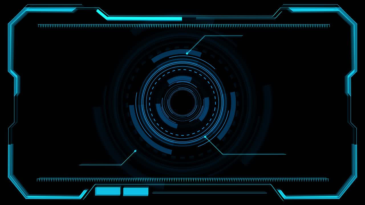Hud framework digital technology science fiction framework interface universal technology line and
