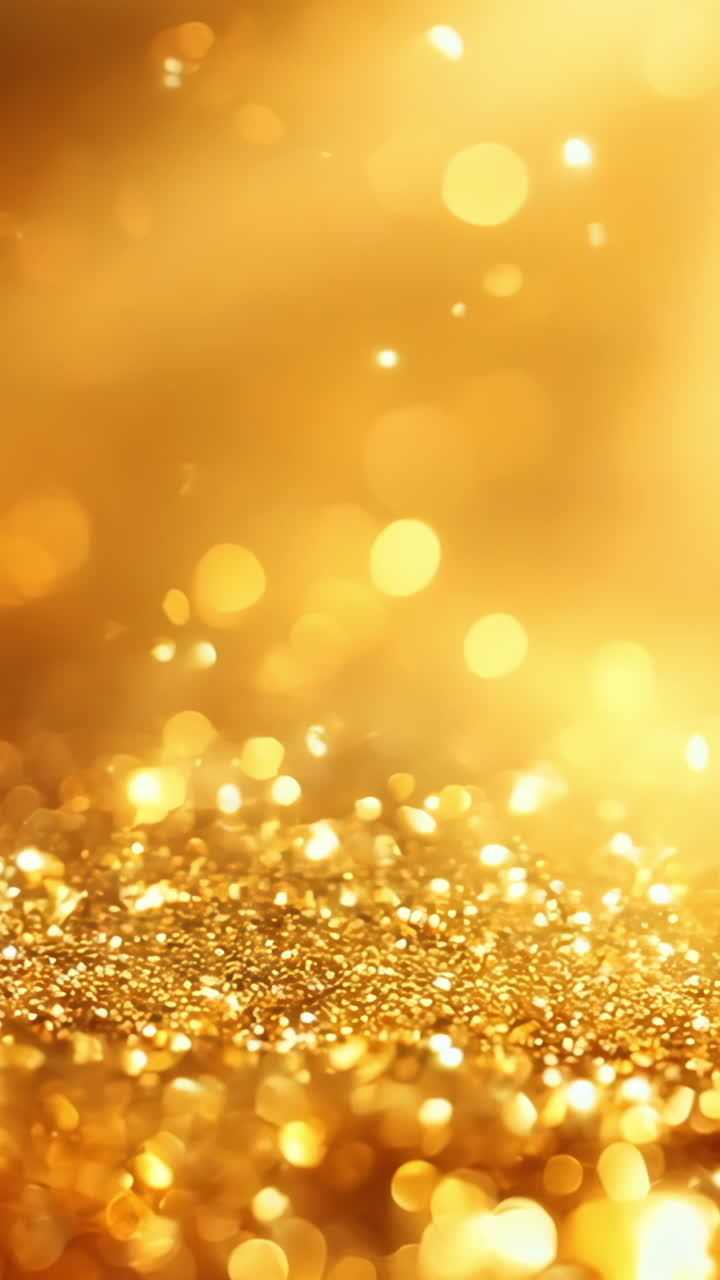 A bright yellow background with a lot of glitter. The glitter is scattered all over the background, giving it a sparkling and festive appearance