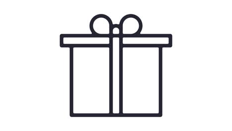 smart gift ideas line icon animation with alpha