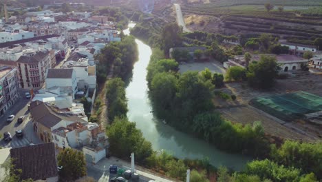 aerial view of puente genil