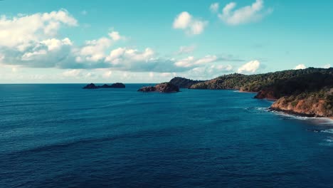 aérea: islas, mar y playas vistas desde arriba