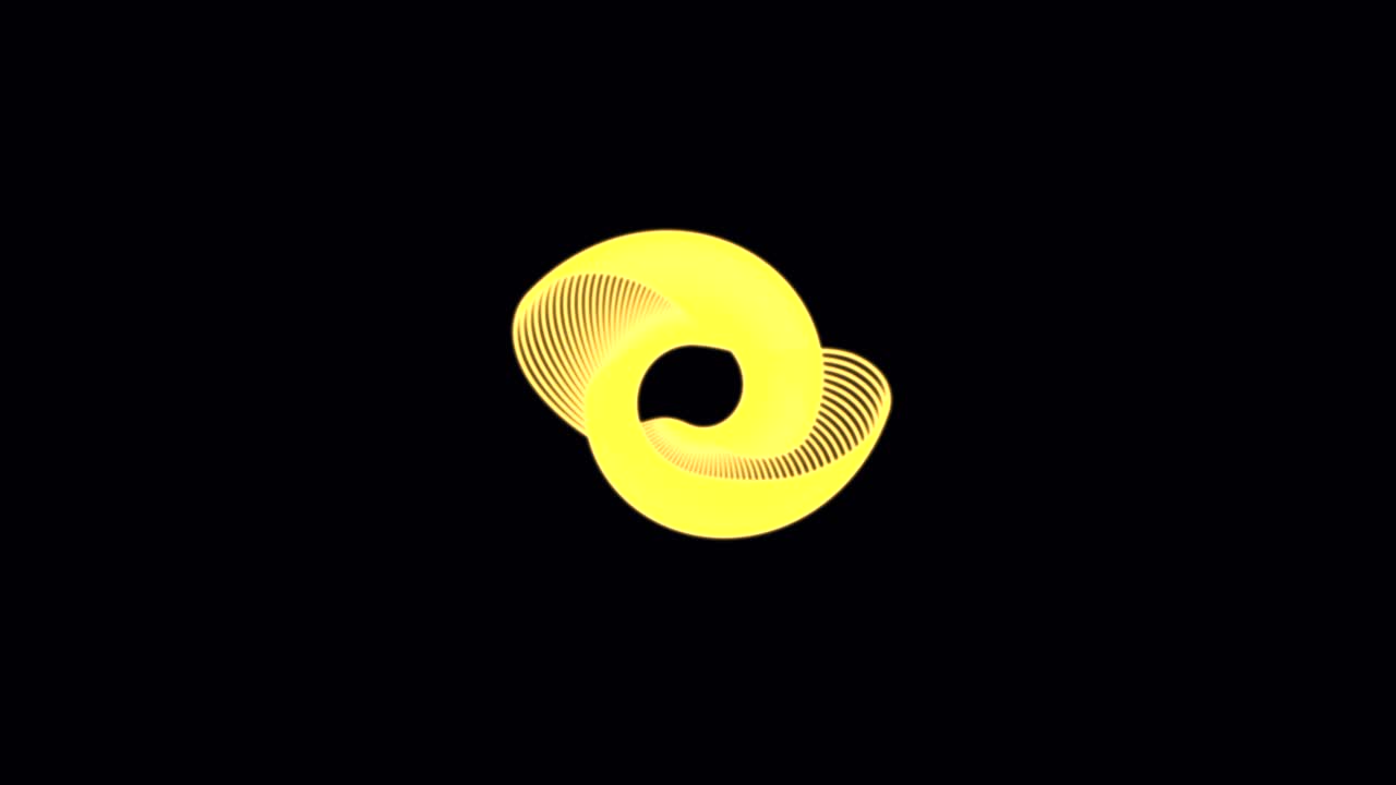 Abstract Yellow Spiral Patterns