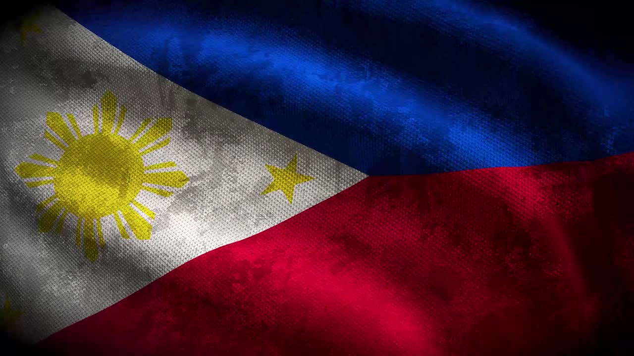 필리핀 그룬지 플래그 - 루프 애니메이션