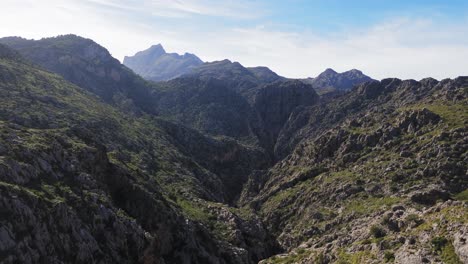 torrent de pareis - deepest canyon of mallorca island, spain