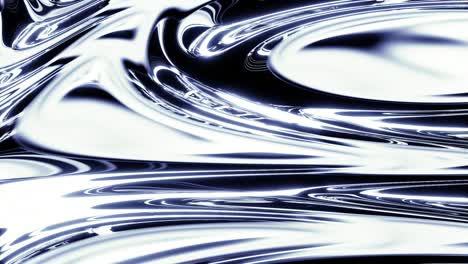 loop animation of liquid metal silver