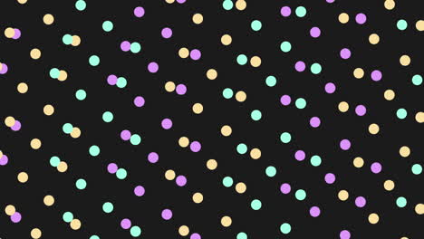 chic monochrome polka dot pattern elegant random dots on black