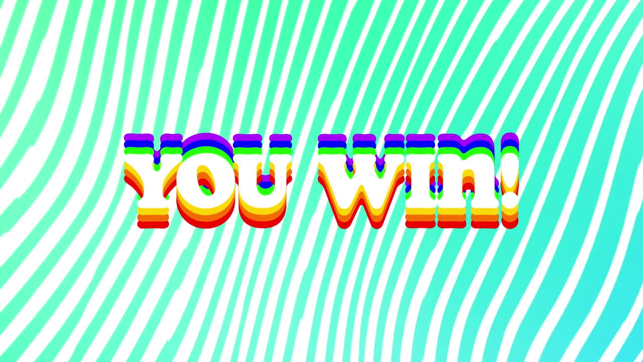 색 배경의 모양 위에 텍스트를 는 애니메이션.