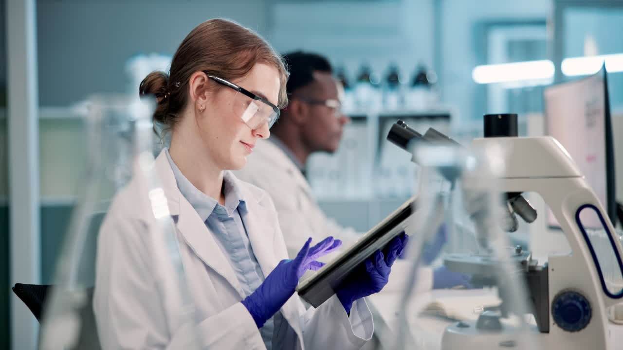 Scientists working in a laboratory