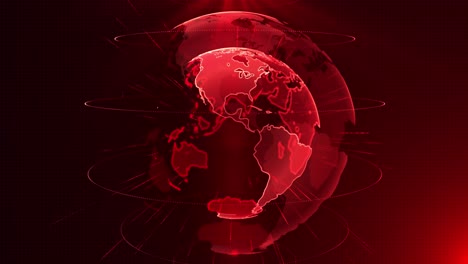 4k loop pandemic globe map animation digital earth of virus infection covid-19 coronavirus .