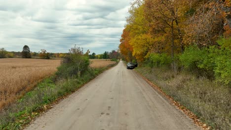 Siguiendo-Hacia-Adelante-Por-Un-Camino-Rural-En-El-País