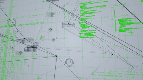 animación de la red de conexiones a través del procesamiento de datos