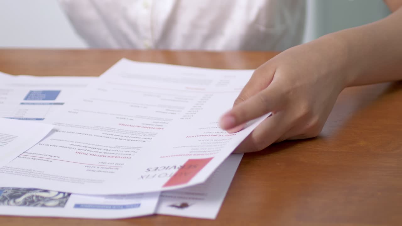 Hands reviewing important documents an office setting highlights the essence of effective communication