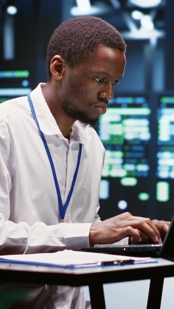 Vertical video Company servers managing databases