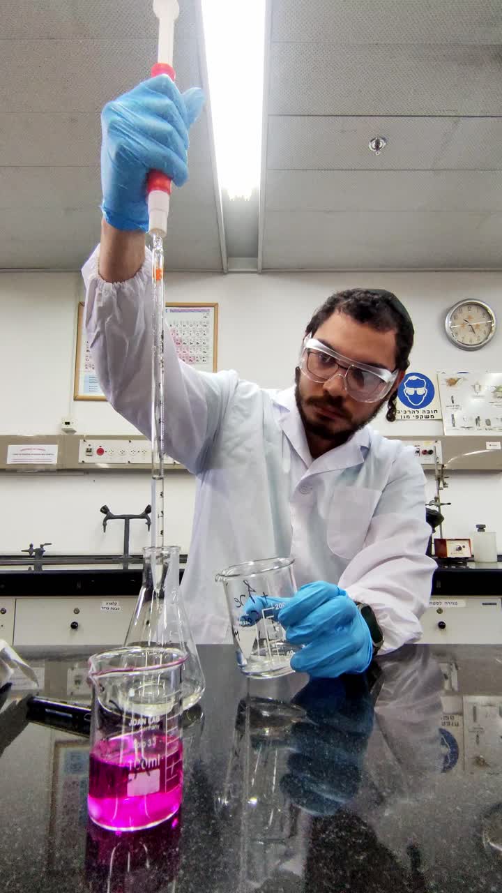 Organized Lab Setup With Precise Equipment