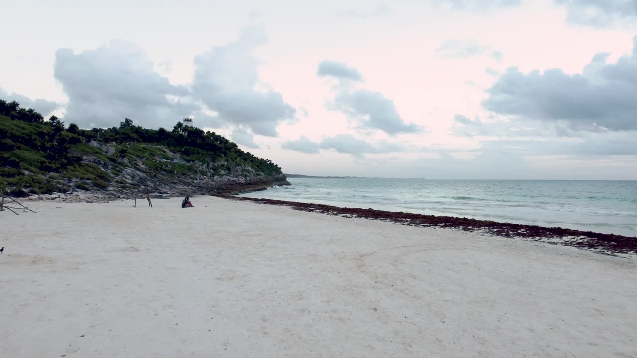 playas de tulum 멕시코 en el mar caribe