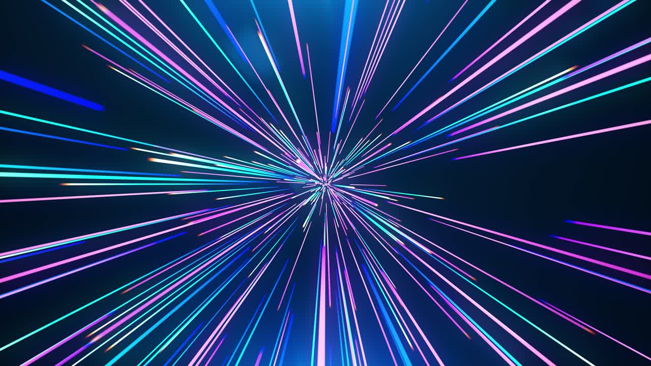 Abstract bluepink jump in time