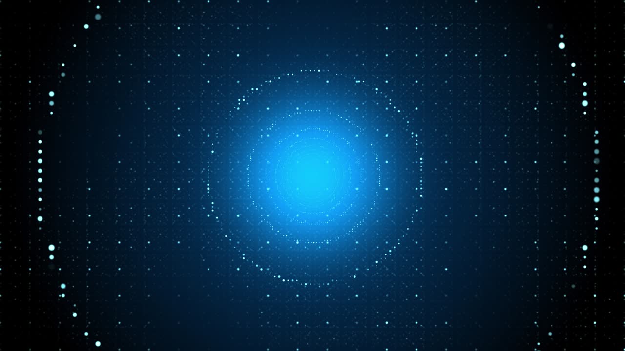 A Flying Through Digital Data Tunnel Technology Network Loop Background.