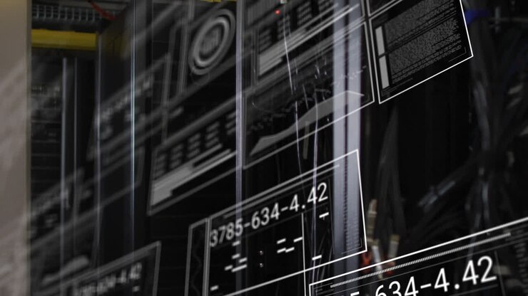 Animation of data processing over computer servers