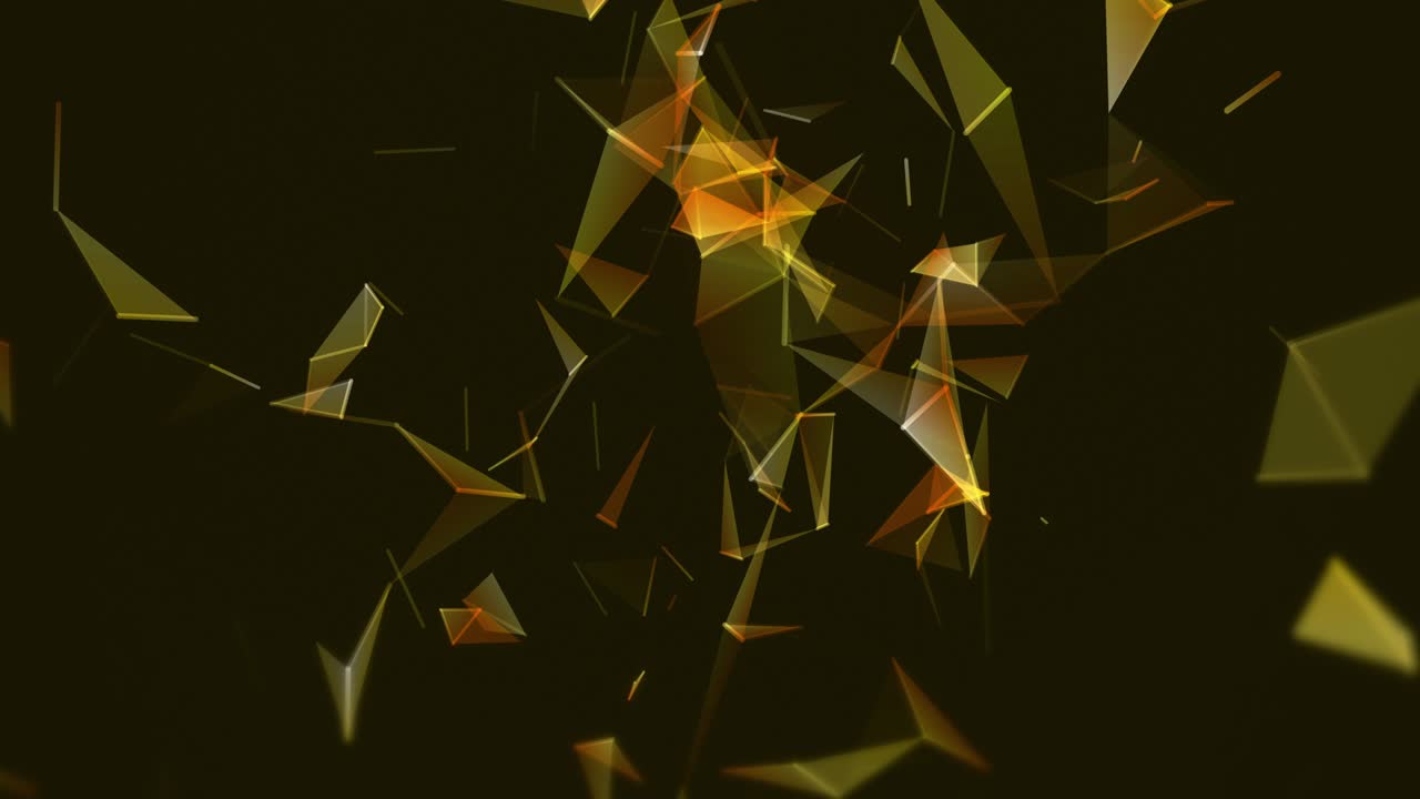 fondo digital abstracto con bucle de polígonos conectados