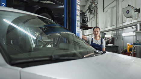 mechanic in the workshop