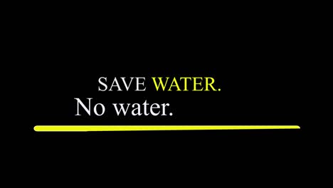 save water campaign - graphical video of water campaign