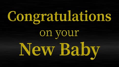 congratulations on your new baby message text animation motion graphics