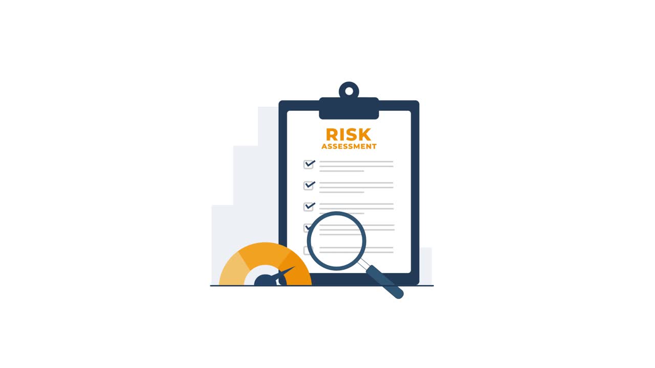 Animated Risk Assessment Checklist with Magnifying Glass