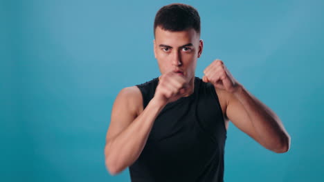 man boxing