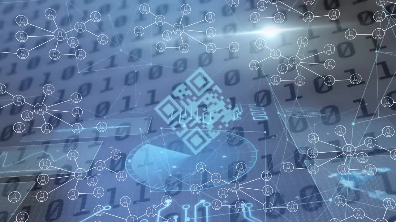 animación de la red de conexiones a través del procesamiento de datos