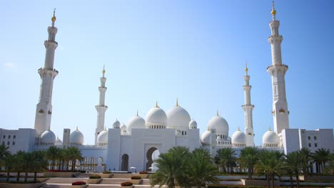 dubai main mosque day light time lapse