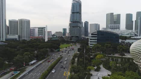 paisaje urbano de singapur vista aérea