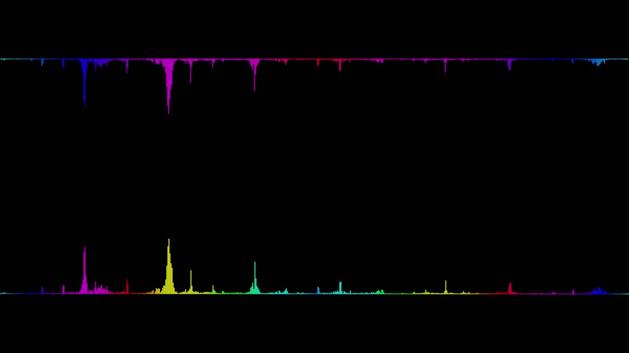 Digital Audio Waveform and Equalizer Display Background