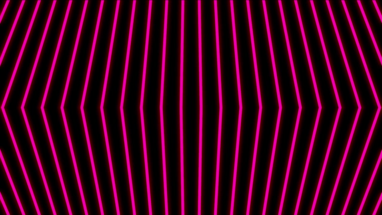Abstrakte neonlinjer, der pulserer i blåt og pink