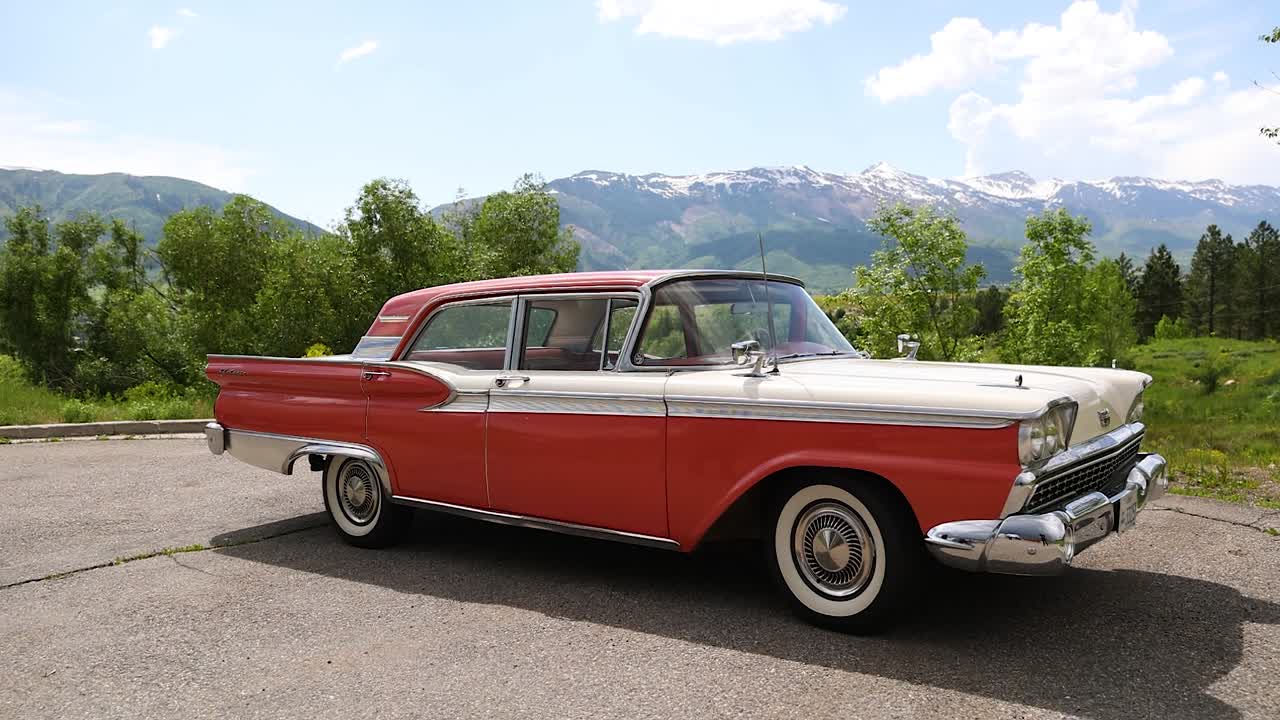 1959년 포드 갤럭시 500 오리지널 500 빈티지 스포츠카