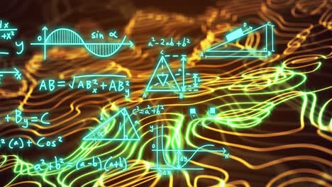 Animación-Del-Procesamiento-De-Datos-Matemáticos-Y-Red-De-Conexiones