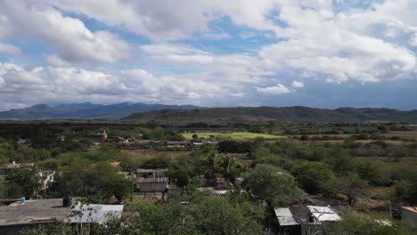 Drone-takeoff-in-rural-area-on-sunny-day