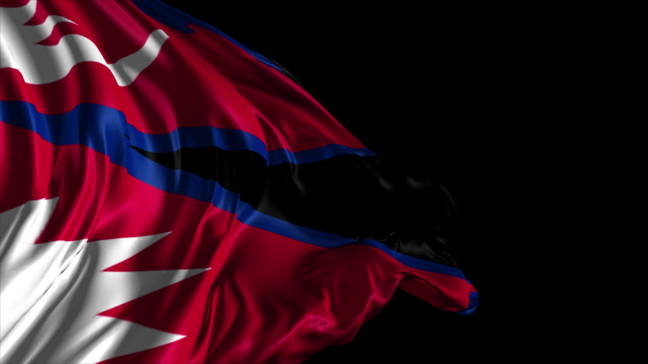 ondeando la bandera de nepal