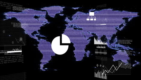 Animation-of-data-processing-over-world-map