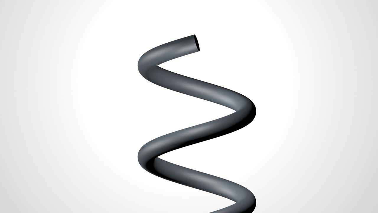 forma de espiral 3d abstracta