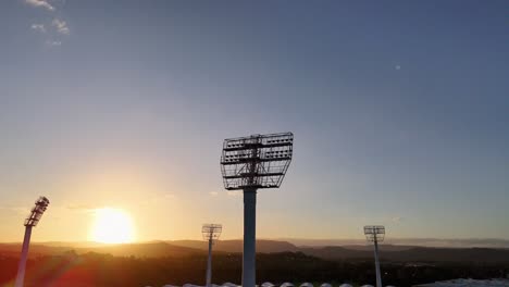 sunset view of stadium and surroundings