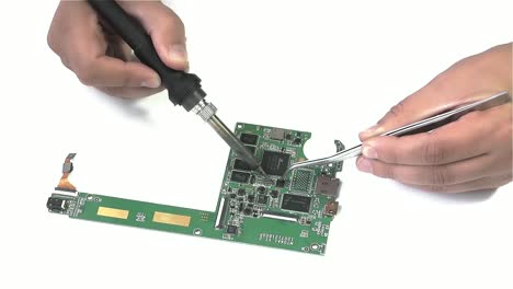 soldering board isolated